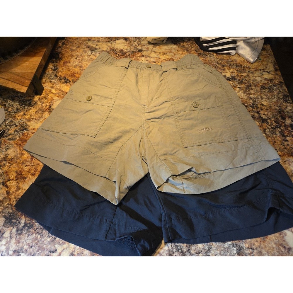 Aftco Lot Of 2 Mens 30 Fishing Shorts, Summer, Beach, Vacation, Fishing